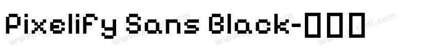 Pixelify Sans Black字体转换 Pixelify Sans Black字体转换